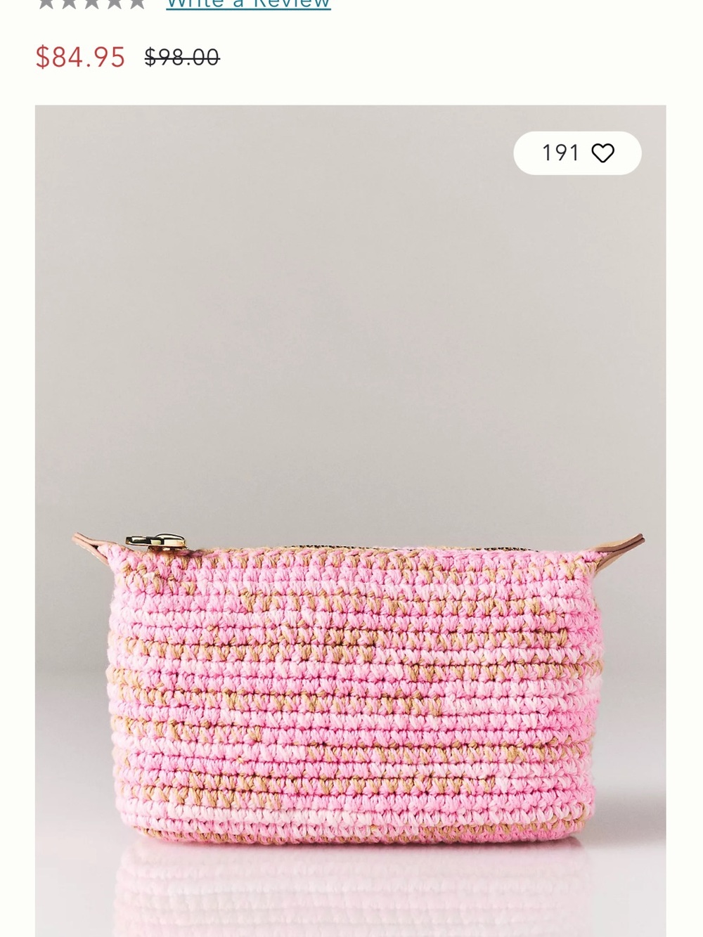 Anthropologie - Stoney Clover Lane Pouchette Cosmetic Pouch